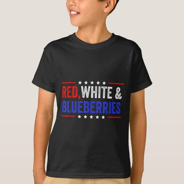 Red, White And Blueberries Patriot Dom 2025  T-Shirt (Front)