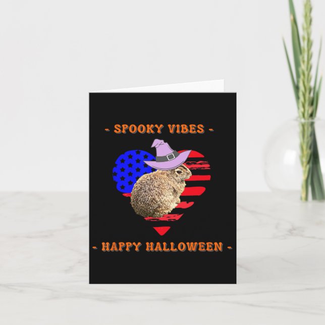 Red White And Boo Funny Halloween Outfit Costumes  Card (Front)