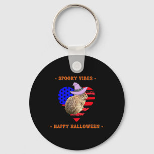 Red White And Boo Funny Halloween Outfit Costumes Key Ring