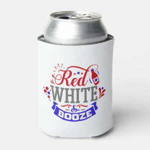 Red White and Booze Can Cooler