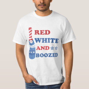 Red White And Boozed 4th of july T-Shirt