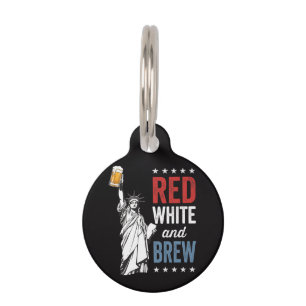 Red White and Brew 250th Anniversary Pet Tag
