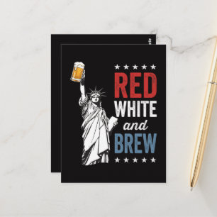 Red White and Brew 250th Anniversary Postcard