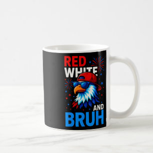 Red White And Bruh 4th Of July Outfit Boys Men Wom Coffee Mug