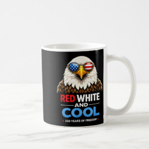 Red White and Cool Patriotic Eagle USA 250 Humour Coffee Mug