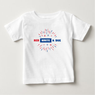 Red White And Due Baby Shower Matching Family T-Shirt