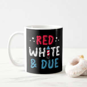 Red White And Due, Pregnancy Announcement Gifts Coffee Mug
