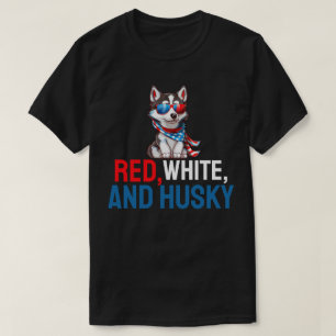 Red, White, and Husky T-Shirt