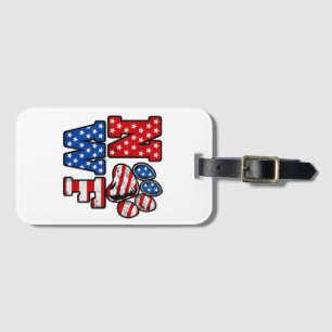 Red White And Newf Luggage Tag