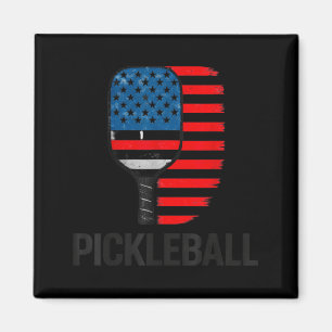 Red White and Pickleball Shirt Funny Patriotic Magnet