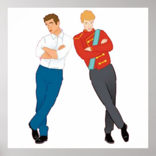 Red White and Royal Blue Book Art Poster