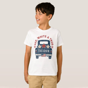 Red White and True Kids Patriotic 4th of July T-Sh T-Shirt