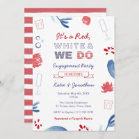 Red White And We Do Co-ed Shower Engagement Party