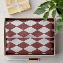 Red & White Argyle Festive Modern Christmas