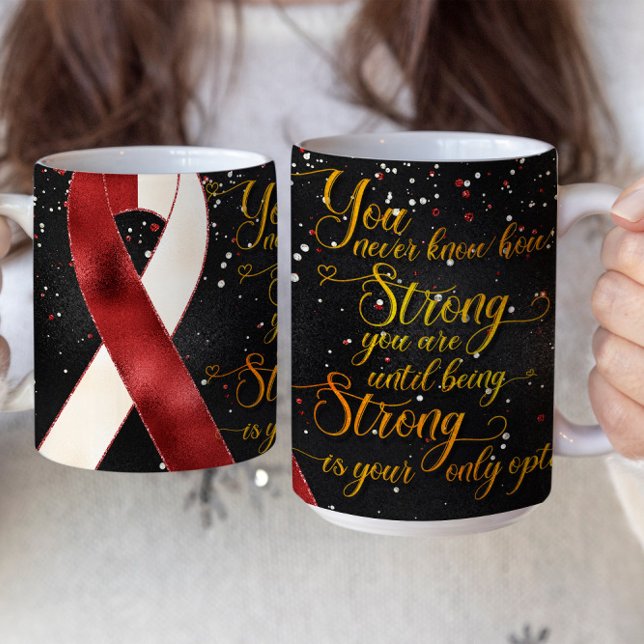 Red White Awareness Ribbon Mug Design (Creator Uploaded)