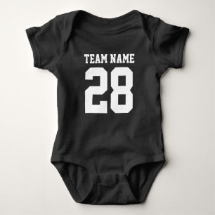 Red White Baby Football Sports Jersey Romper Baby Bodysuit