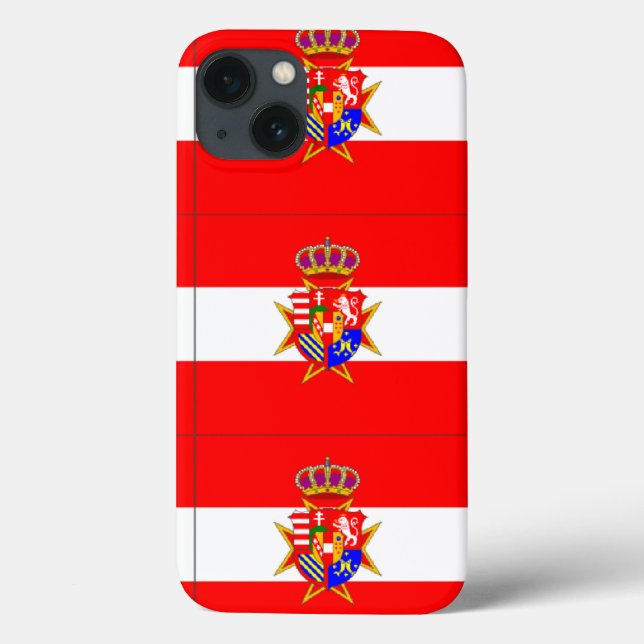 Red White Banner Grand Duchy of Tuscany Case-Mate iPhone Case (Back)