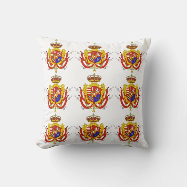 Red White Banner Grand Duchy of Tuscany Cushion (Front)