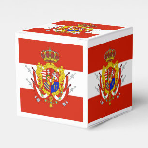 Red White Banner Grand Duchy of Tuscany Favour Box