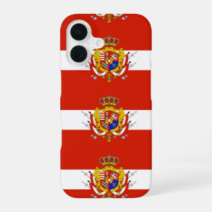 Red White Banner Grand Duchy of Tuscany iPhone 16 Case