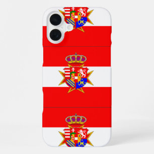 Red White Banner Grand Duchy of Tuscany iPhone 16 Plus Case