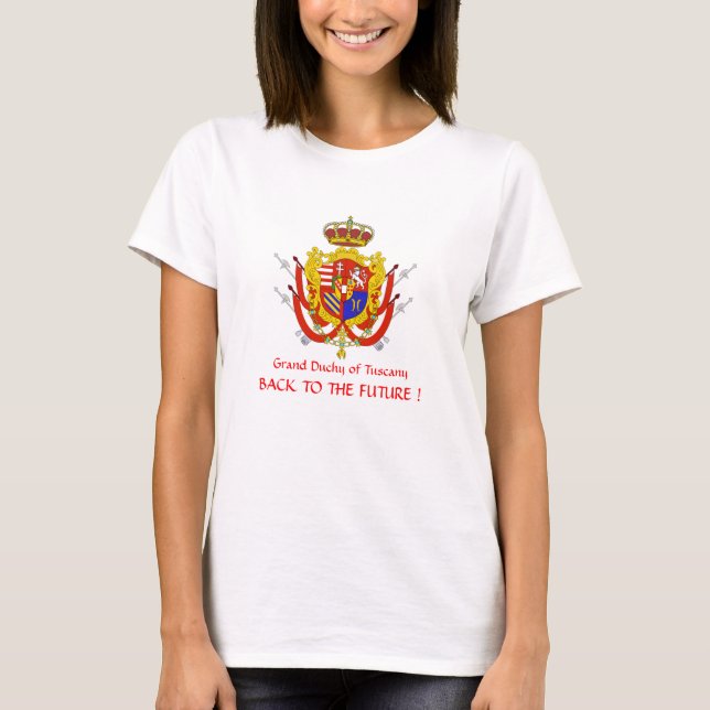 Red White Banner Grand Duchy of Tuscany T-Shirt (Front)