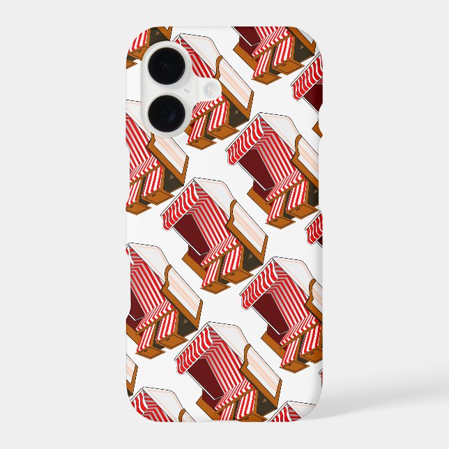 Red & White Beach Chairs Theme (Back)