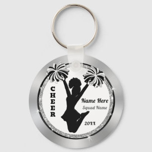 Red, White, Black, Cheap, Cheerleader Party Favour Key Ring