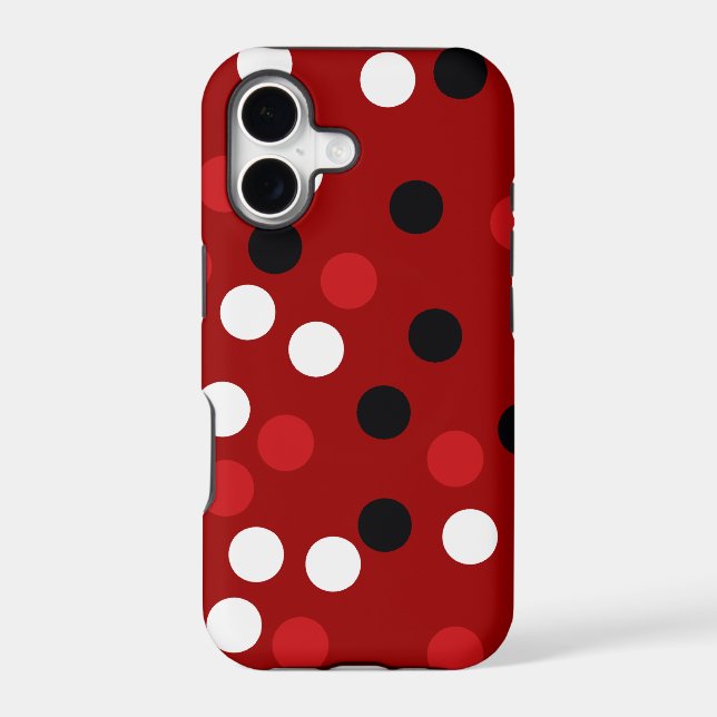 red white black dots pattern (Back)