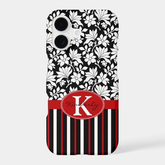 Red, white & black name / initial (Back)