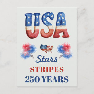 Red, White, Blue 4th of July Party Invitation