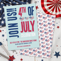 Red White Blue 4th Of July Party