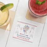 Red White & Blue | 4th of July Reunion Square Paper Coaster<br><div class="desc">Add a custom touch to your Fourth of July celebration this year with our festive and patriotic personalised coasters. Starting with a fabulous printed invitation, set the tone with a unique design then carry the theme through the entire event. Your event will be picture perfect from beginning to end with...</div>