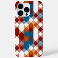 red white blue and orange geometric