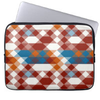 red white blue and orange geometric