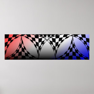 Red-White-Blue Banner by Kenneth Yoncich Poster