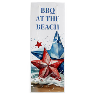 Red White Blue BBQ at the Beach Wine Gift Bag
