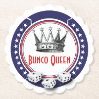 Red White Blue Bunco Queen