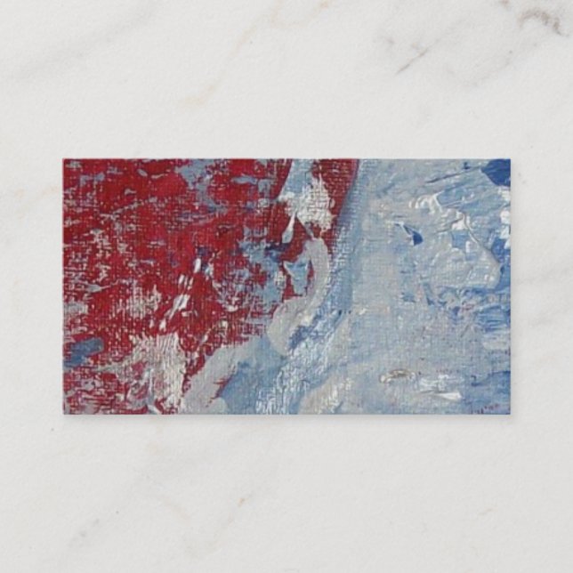 Red White & Blue Business Card (Front)