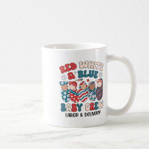 Red White Blue Byby Usa Patriotic 4th Of July Coffee Mug
