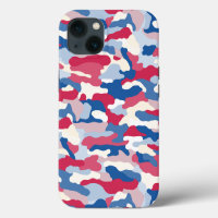 Red White & Blue Camouflage