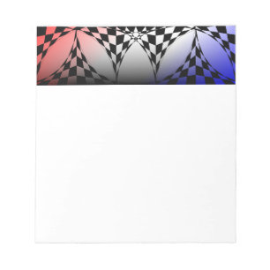 Red-White-Blue Checkers by Kenneth Yoncich Notepad
