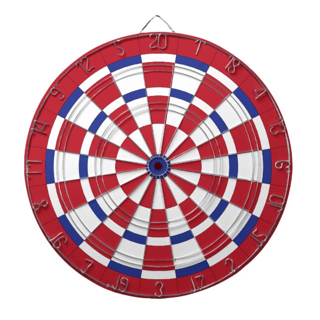 Red White & Blue Dartboard (Front)
