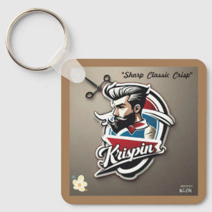 "Red White Blue Design" Key Ring