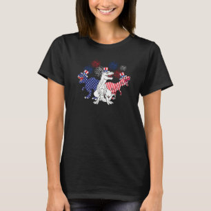Red White Blue Dinosaur Patriotic Rex 4th Of July T-Shirt