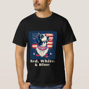 Red, White, & Blue Dog T-Shirt