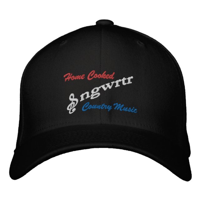 Red White & Blue Embroidered Hat (Front)