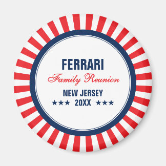 Red White Blue Family Reunion Custom Magnet