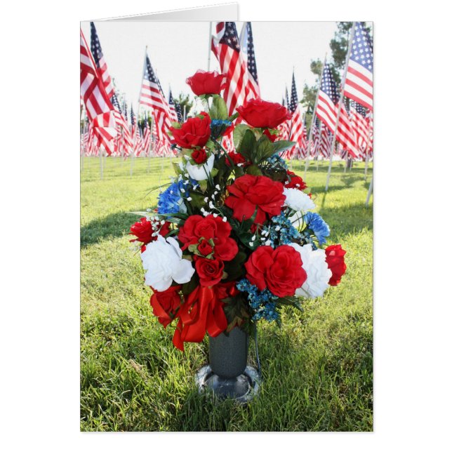 Red White & Blue Floral Arrangement (Front)