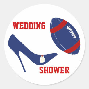 Red, White, & Blue Football Themed Envelope Seal